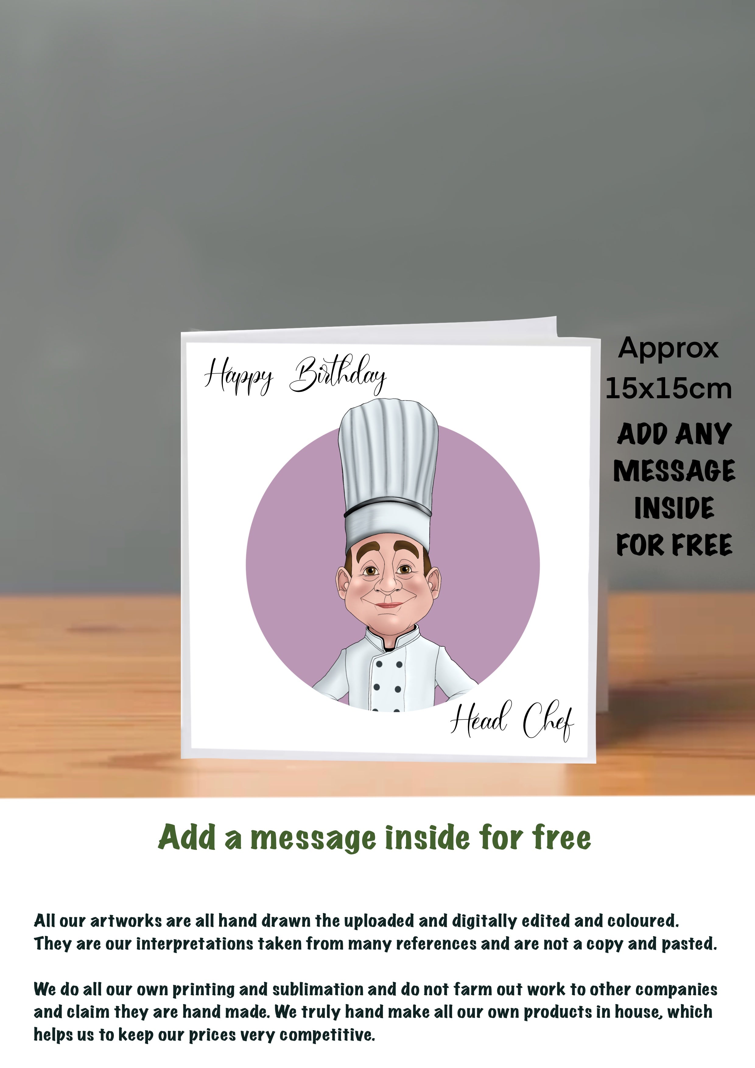 Chef Cards For Him Birthday