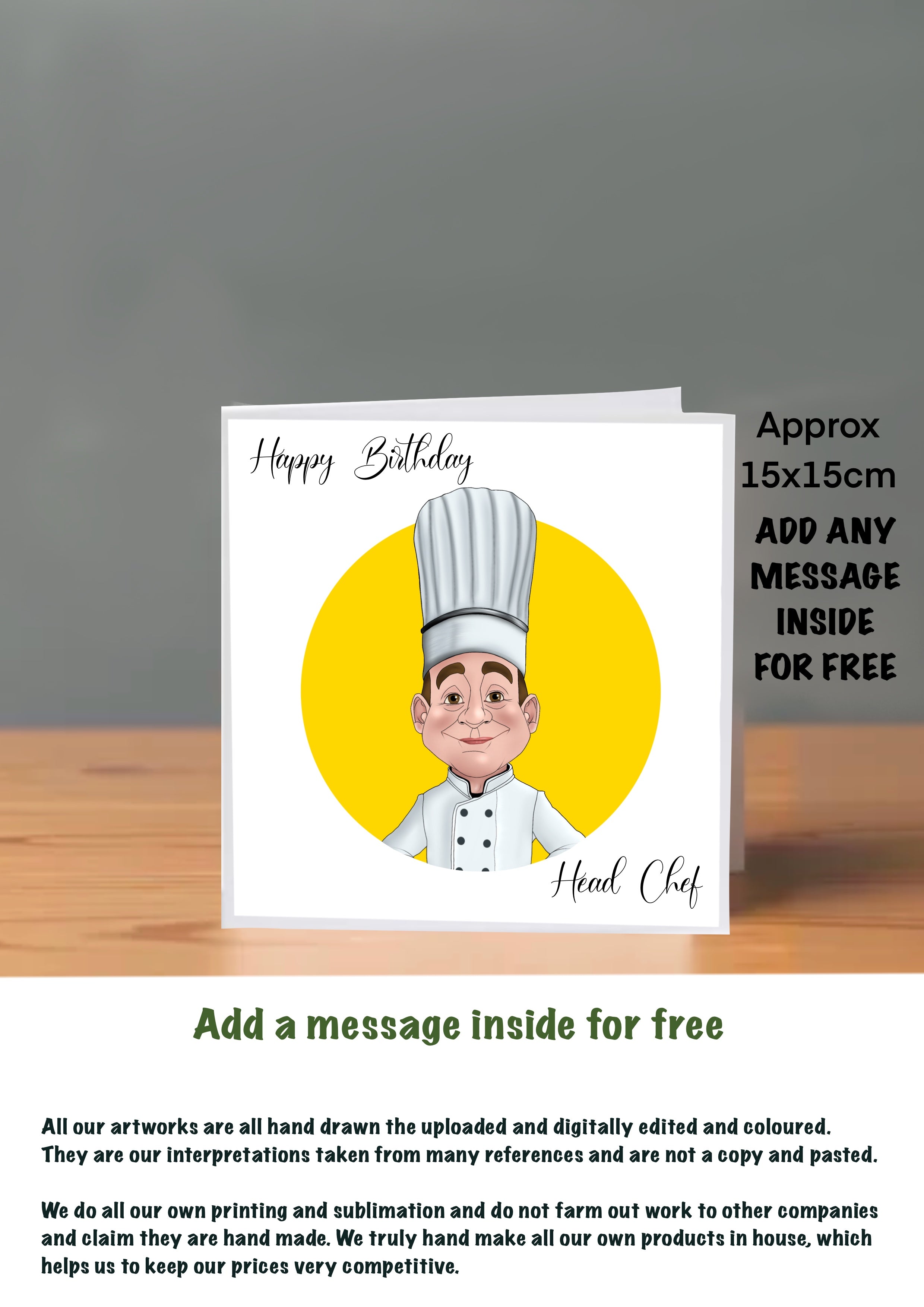 Chef Cards For Him Birthday