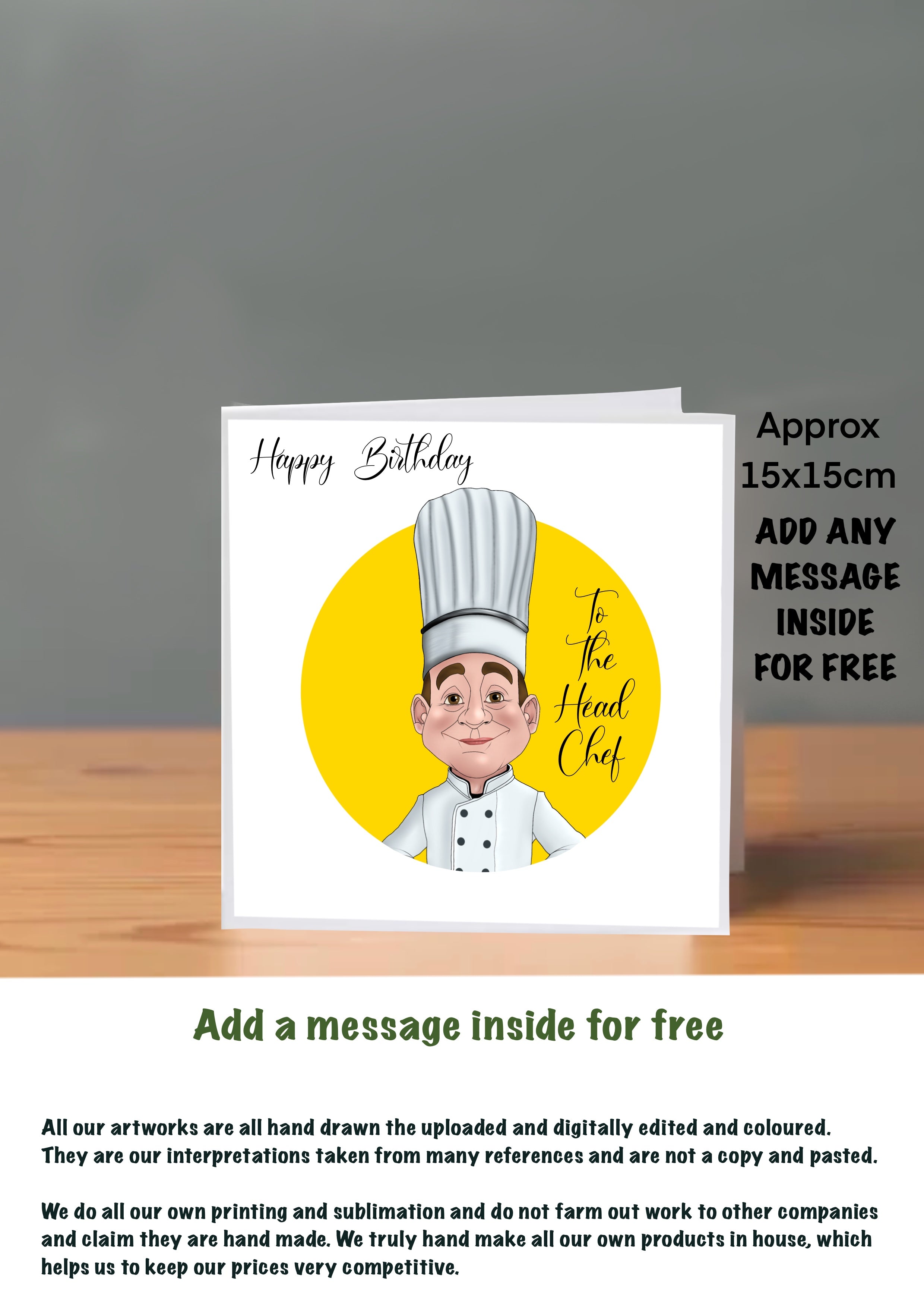 Chef Cards For Him Birthday