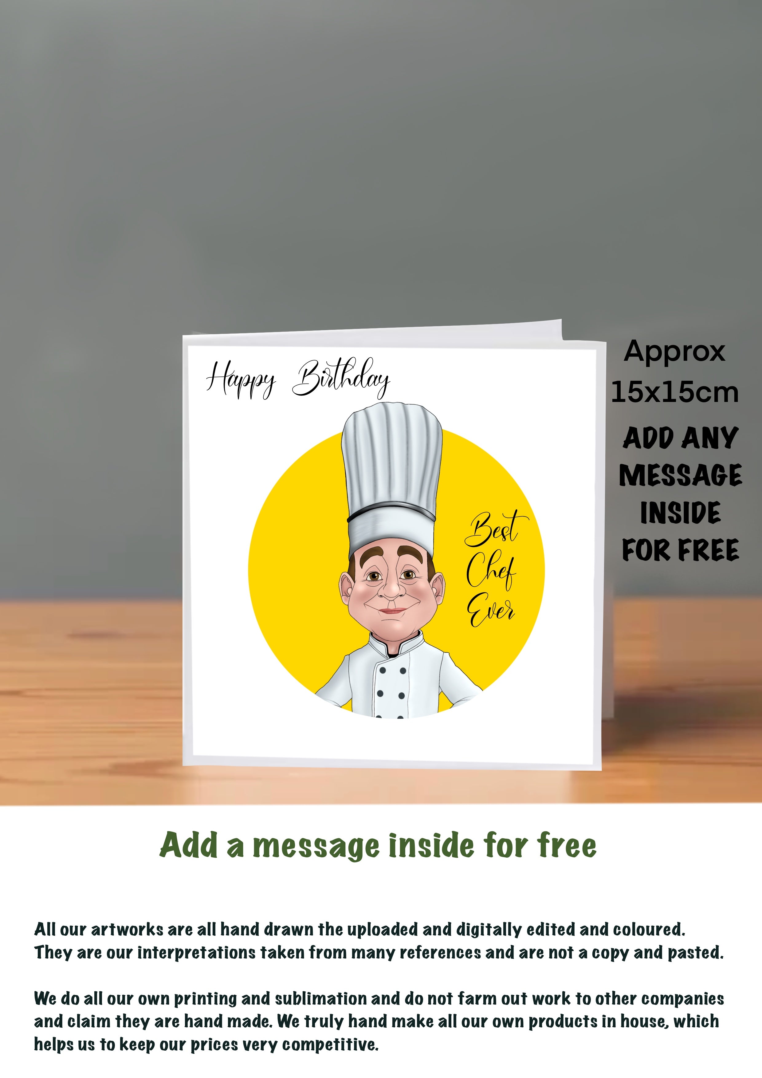 Chef Cards For Him Birthday