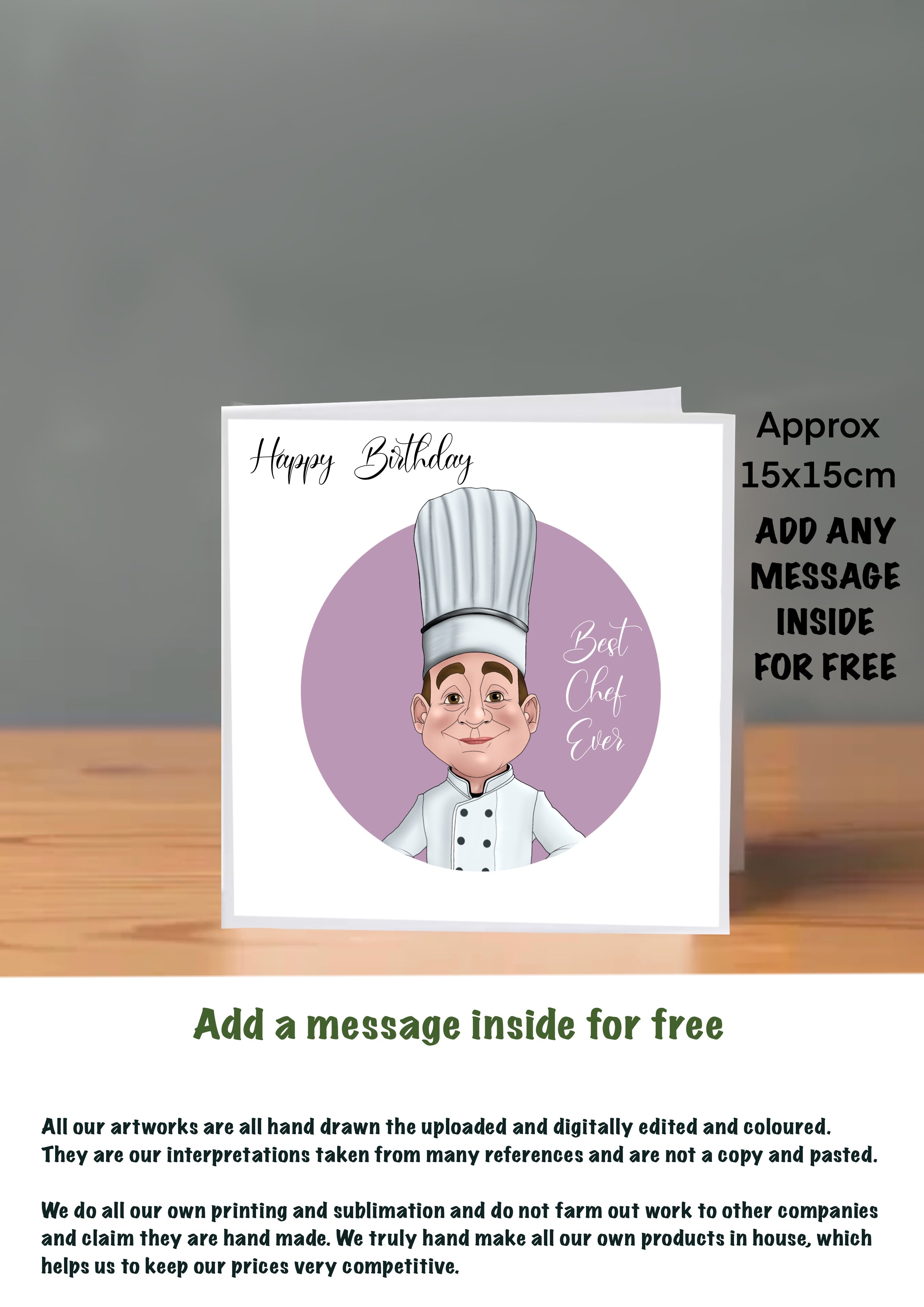 Chef Cards For Him Birthday