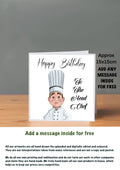 Chef Cards For Him Birthday