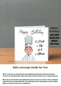 Chef Cards For Him Birthday