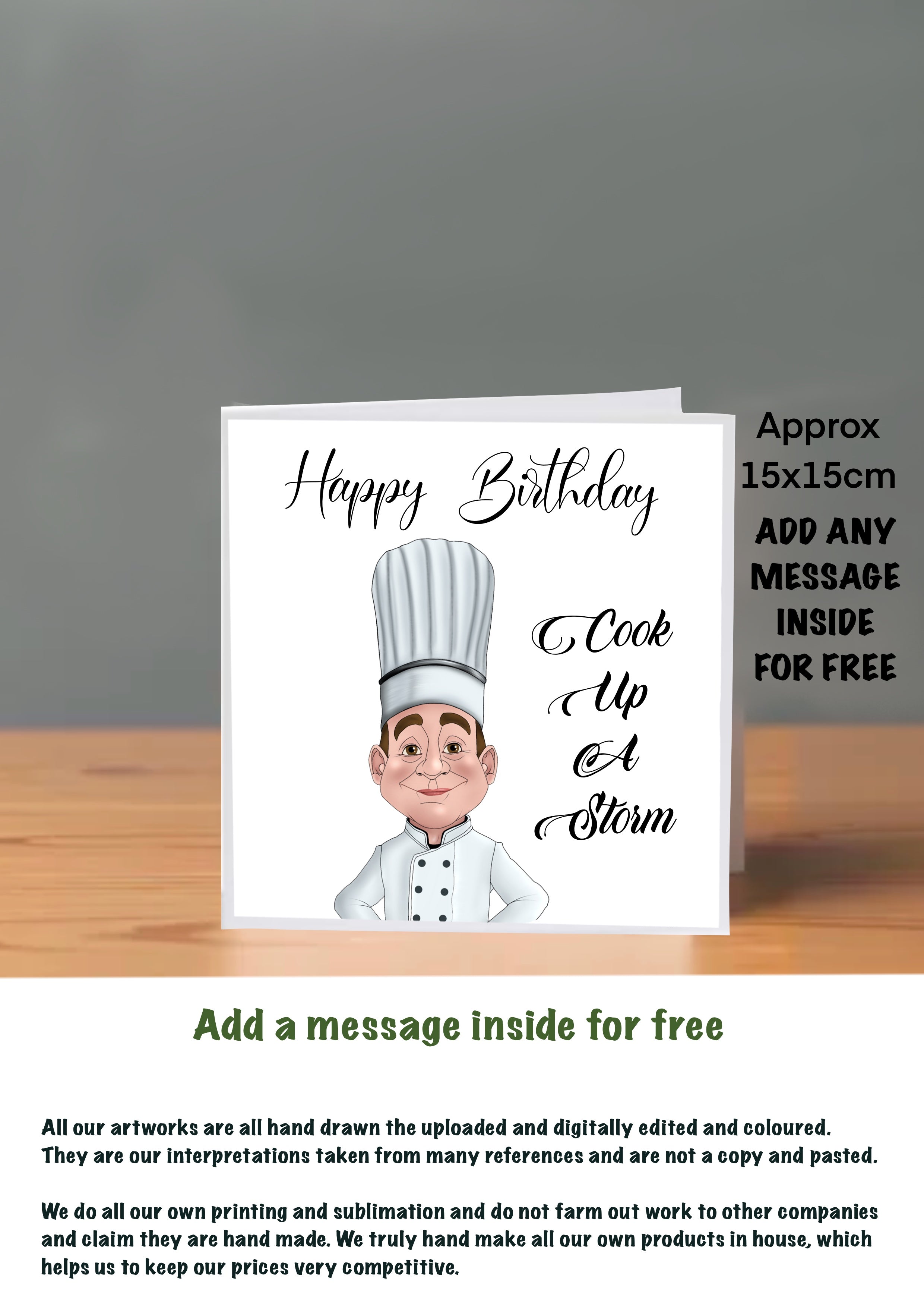 Chef Cards For Him Birthday
