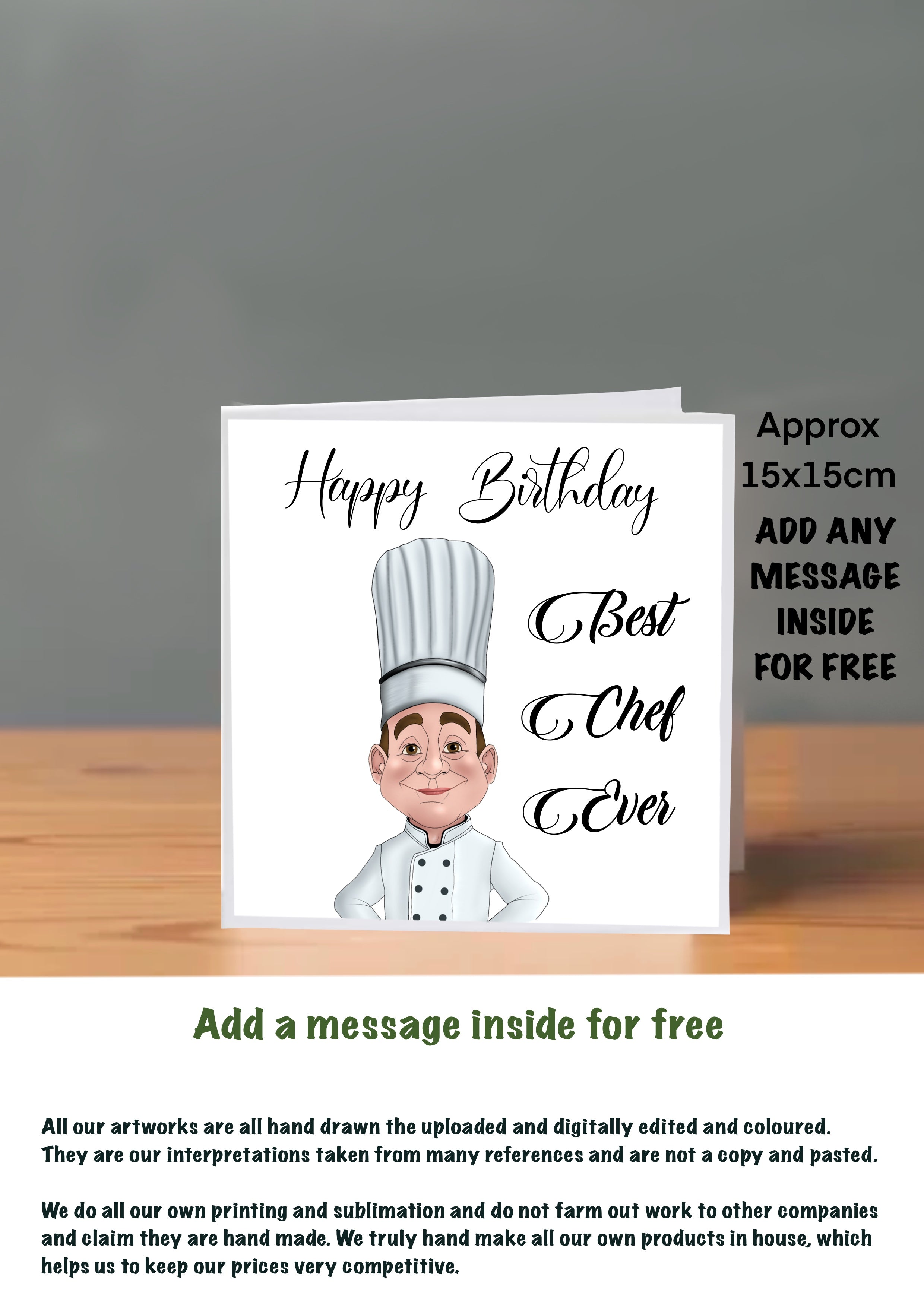 Chef Cards For Him Birthday