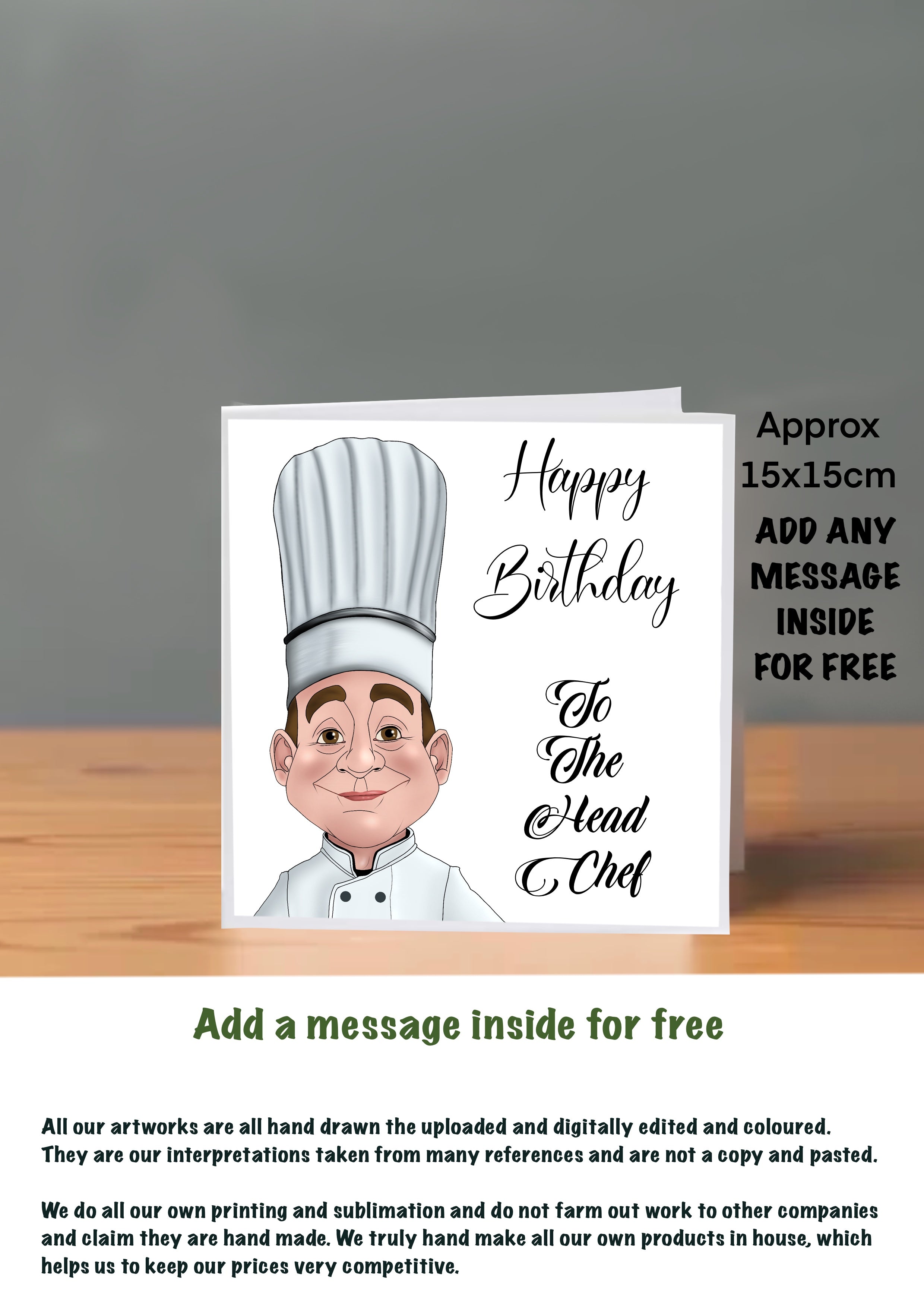 Chef Cards For Him Birthday