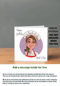 Chef Cards For Her Birthday head chef