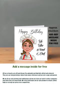 Chef Cards For Her Birthday