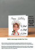 Chef Cards For Her Birthday