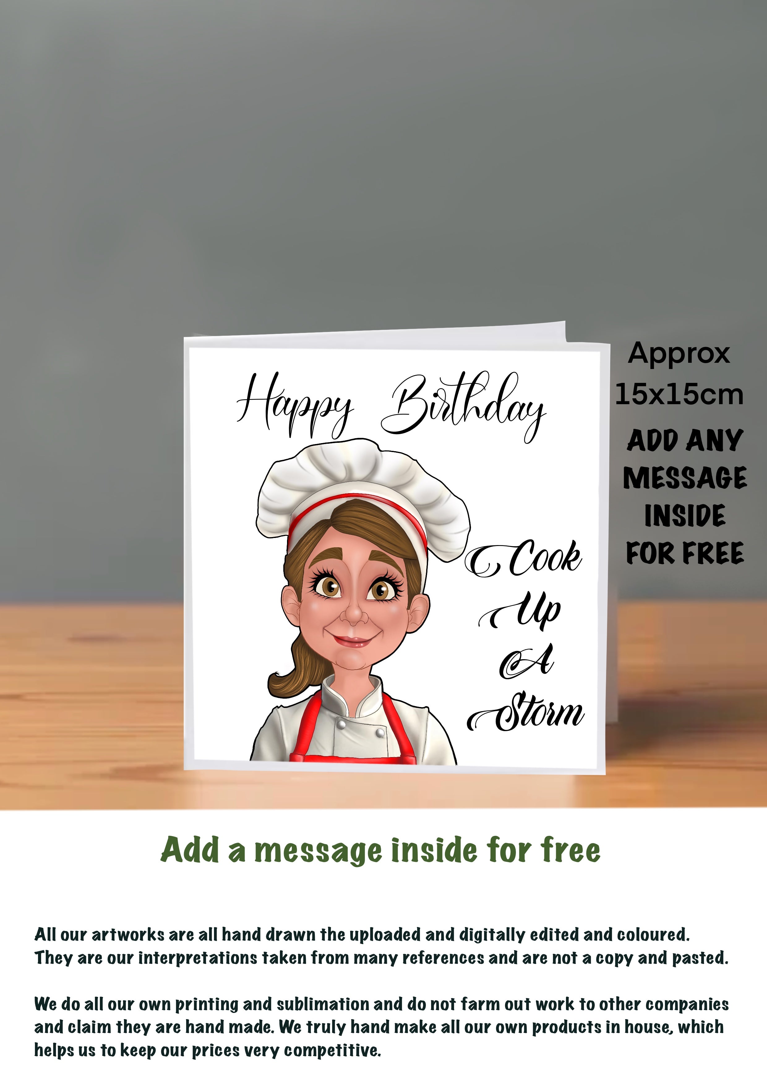 Chef Cards For Her Birthday