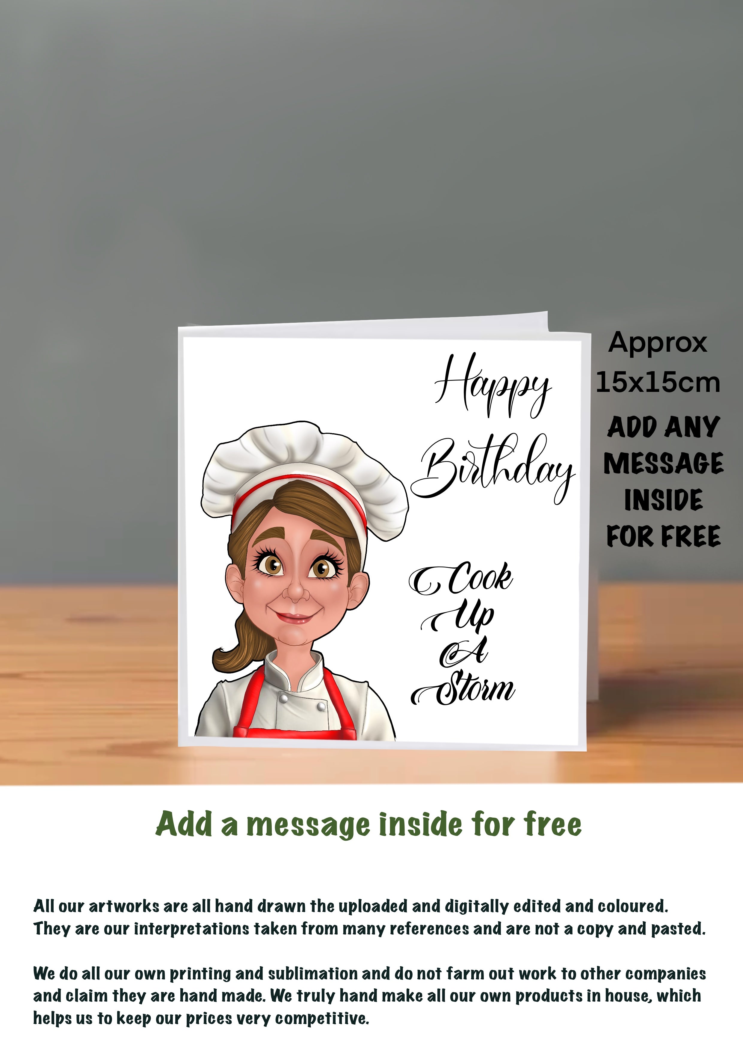 Chef Cards For Her Birthday