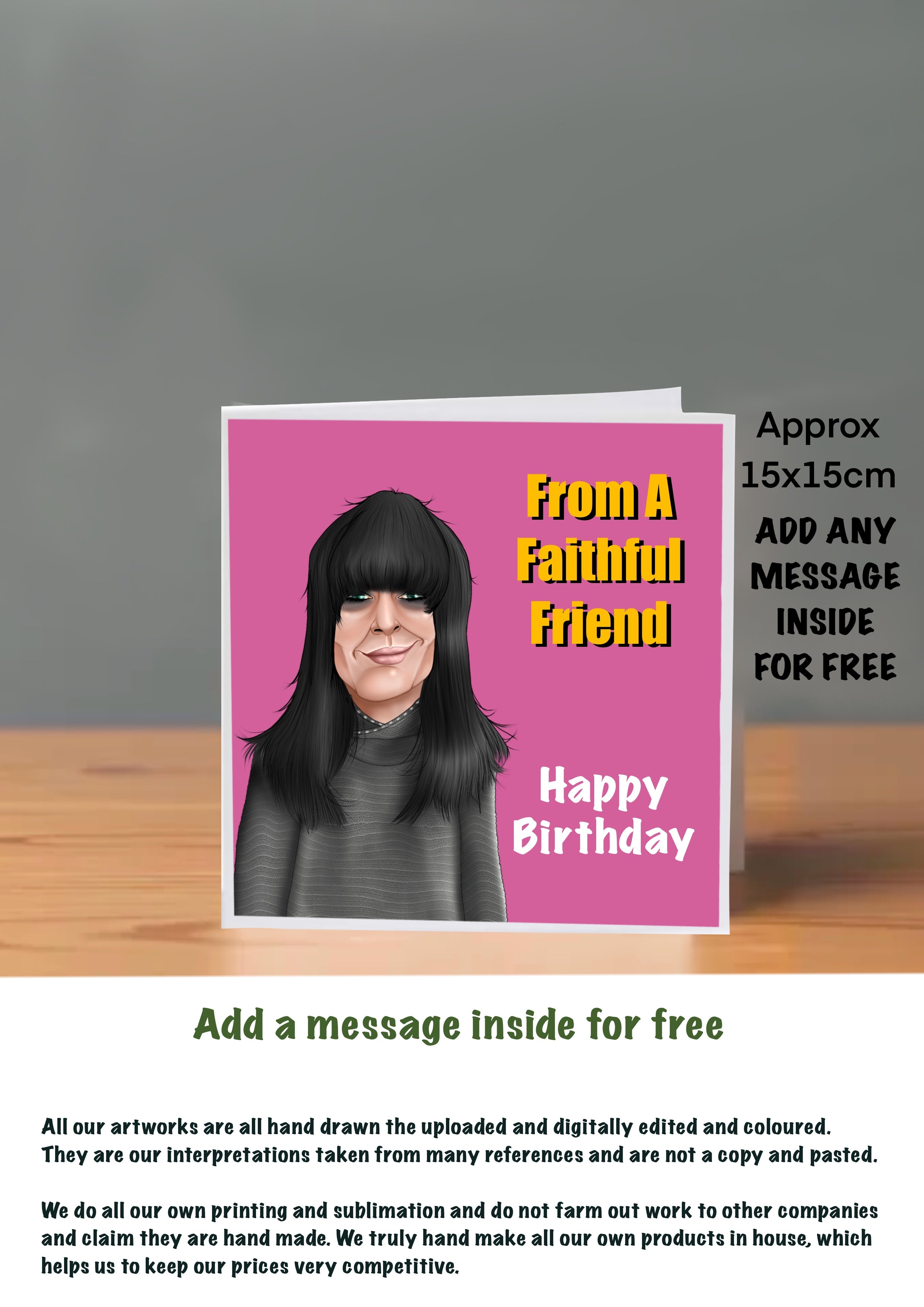 The Traitors Birthday Cards Claudia Winkleman
