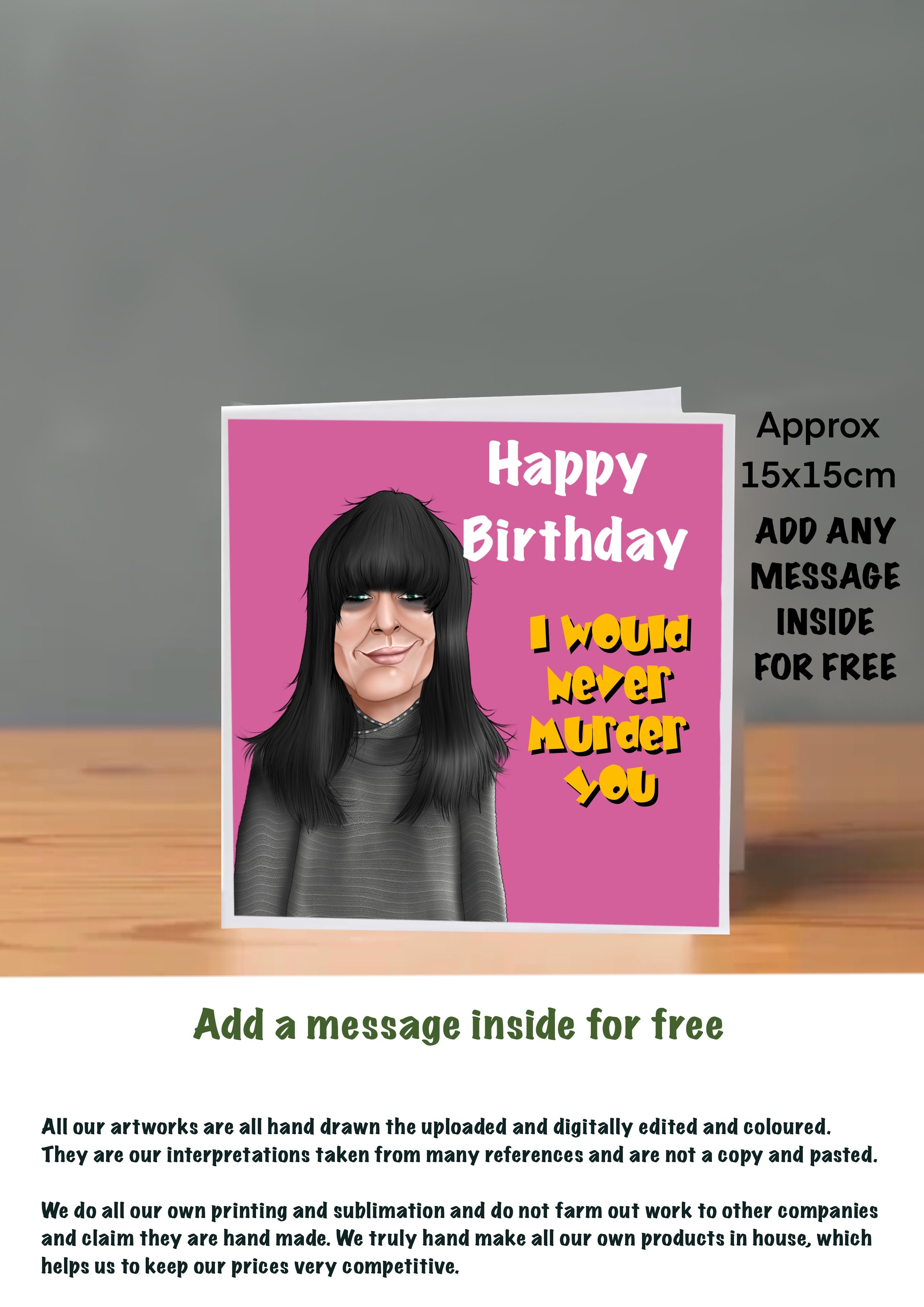The Traitors Birthday Cards Claudia Winkleman