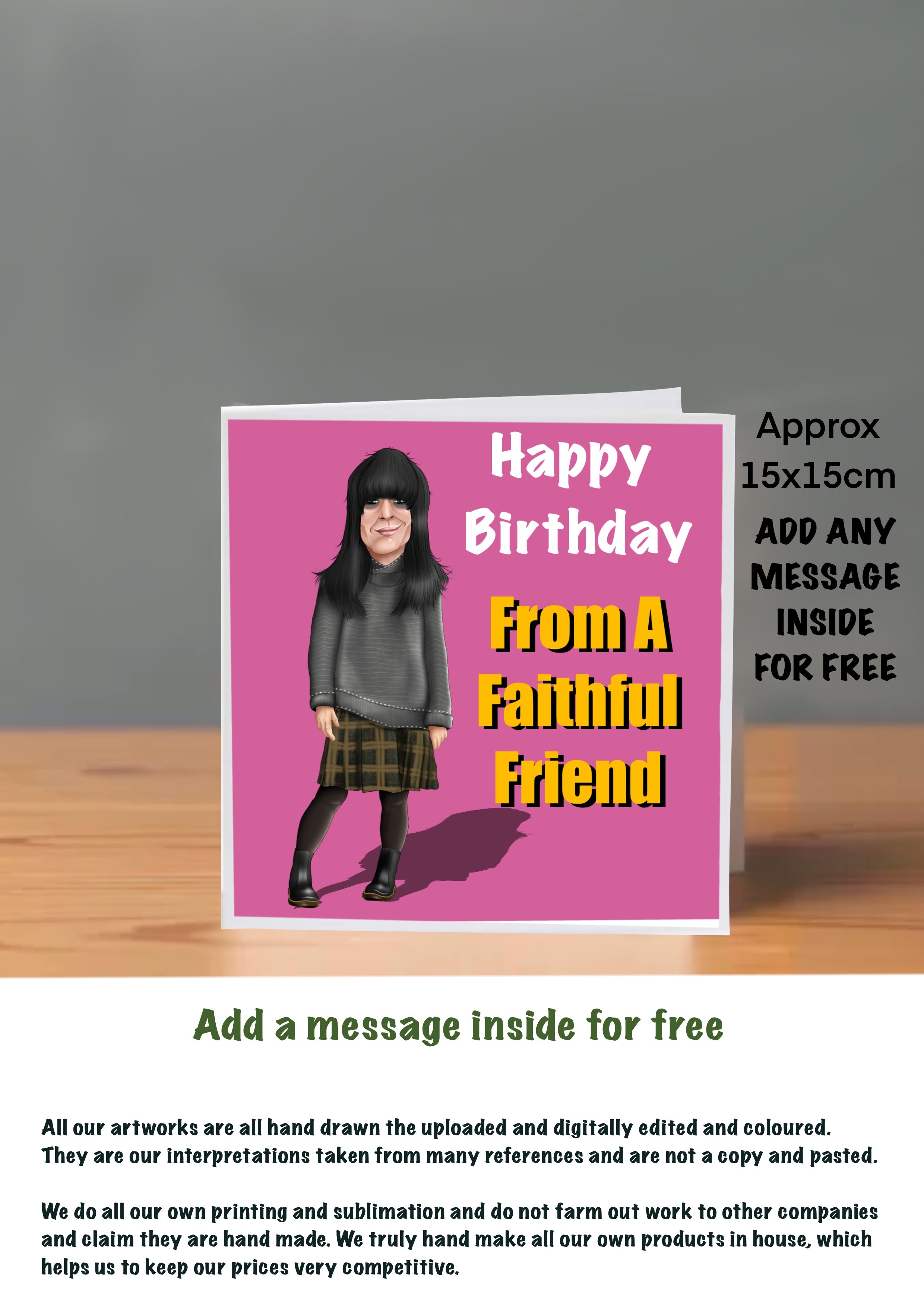 The Traitors Birthday Cards Claudia Winkleman