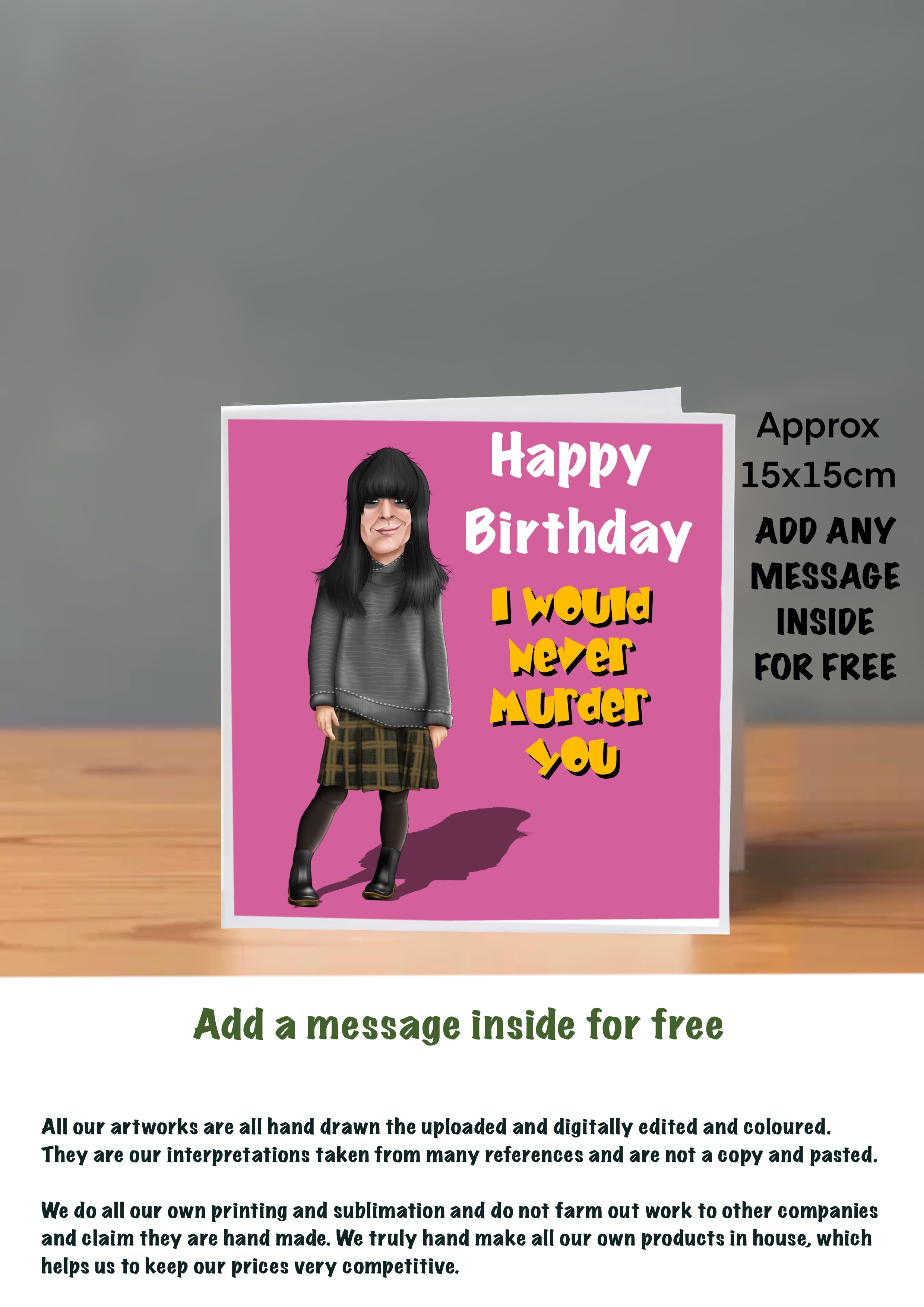 The Traitors Birthday Cards Claudia Winkleman