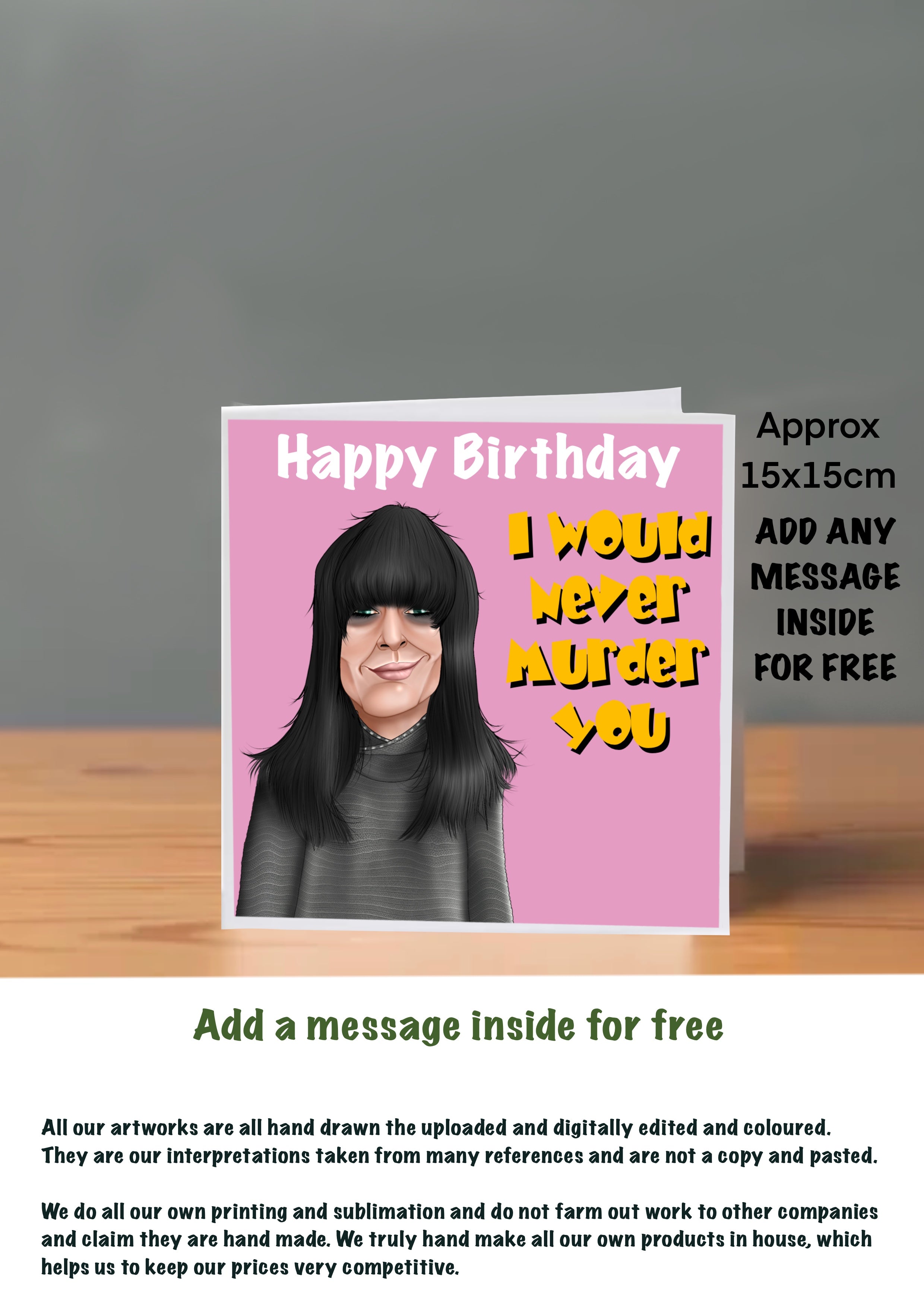 The Traitors Birthday Cards Claudia Winkleman