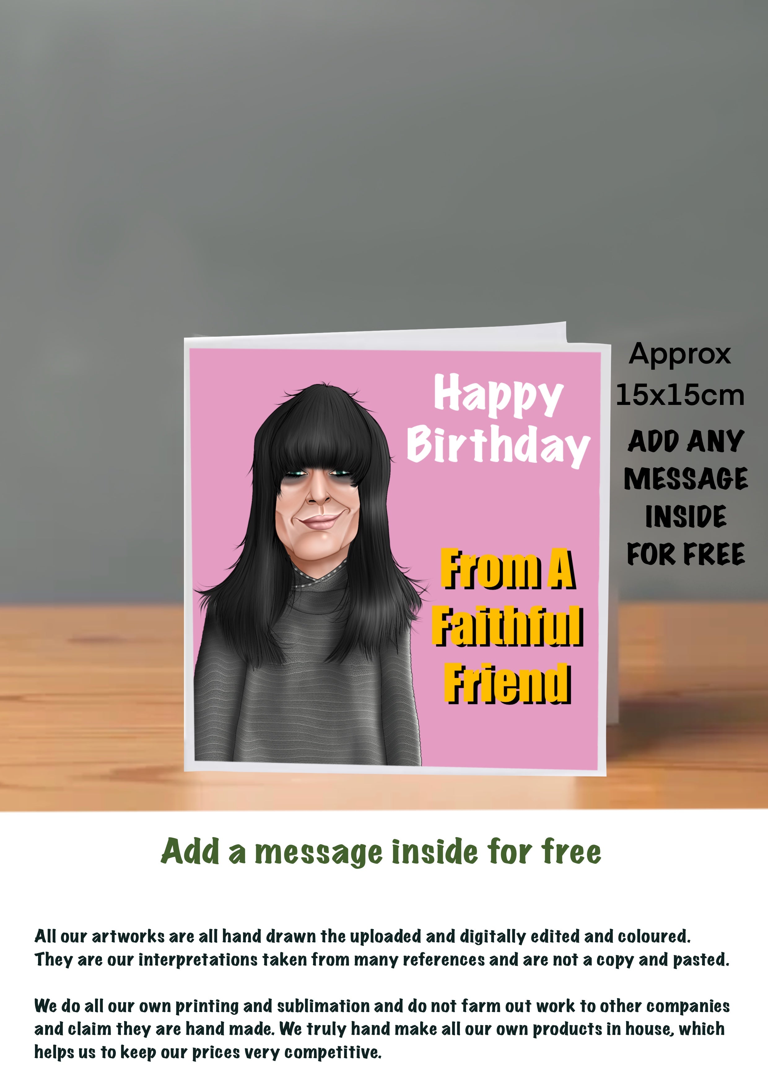 The Traitors Birthday Cards Claudia Winkleman